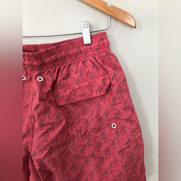 Rod & Gunn | men’s red flamingo swim trunks | size medium - Picture 6 of 8
